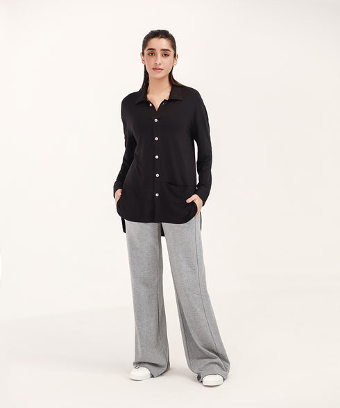 Women's Raw Hem Flare Pants